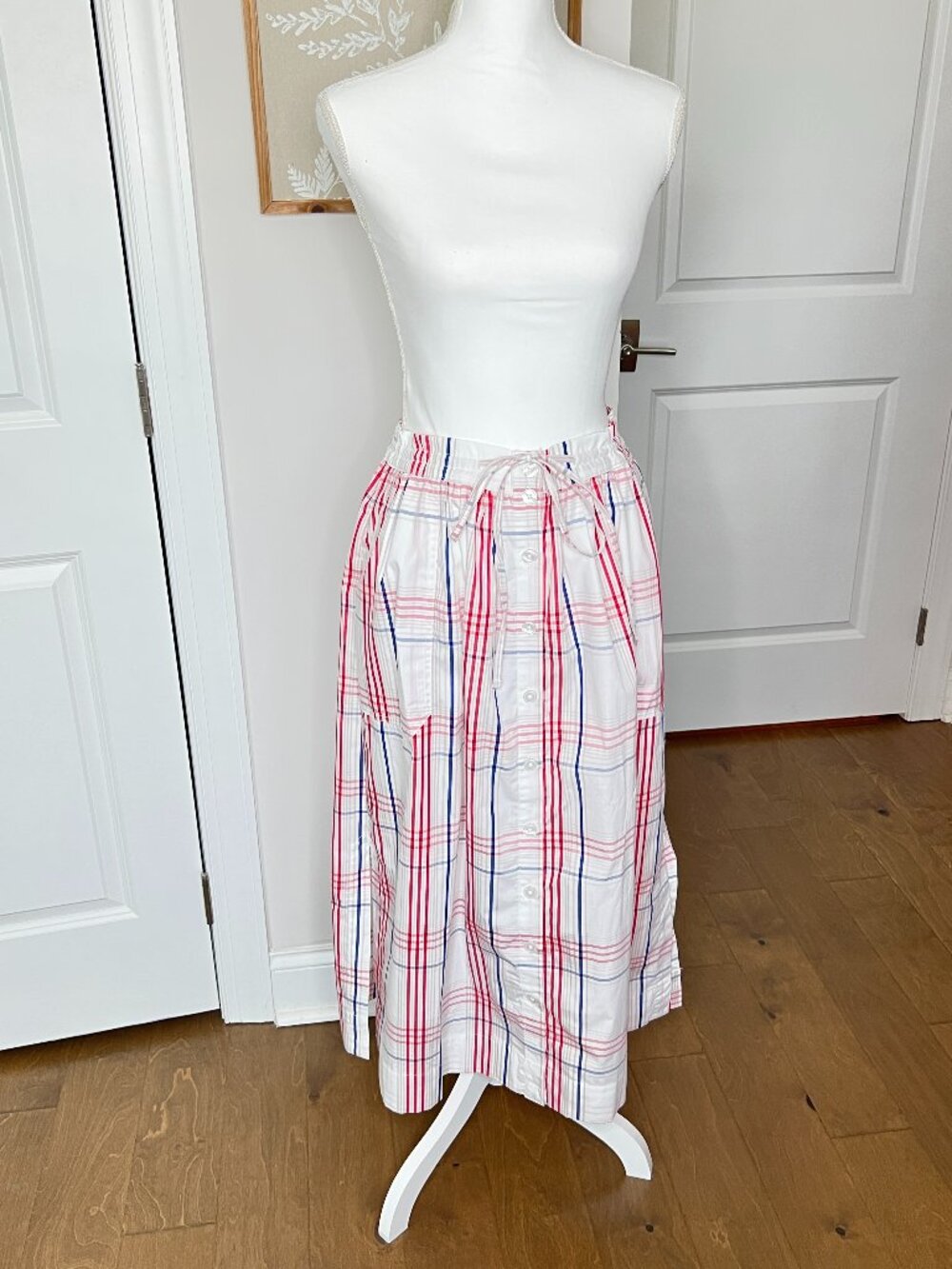 Midi Skirt With Pockets; NWT